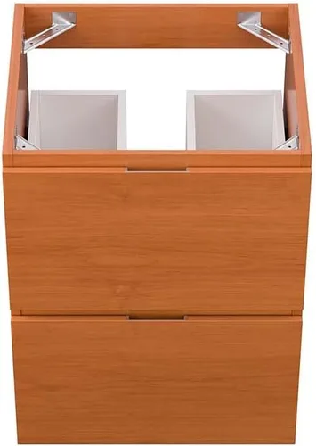 Vista 5 de Modway Mueble de tocador de baño de montaje en pared, lavabo no incluido, 18 pulgadas, nogal cereza