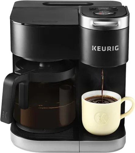 Vista 4 de Keurig K-Duo Single Serve K-Cup Pod & Carafe Coffee Maker, Black & K-Supreme SMART Coffee Maker, MultiStream Technology, Brews 6-12oz Cup Sizes