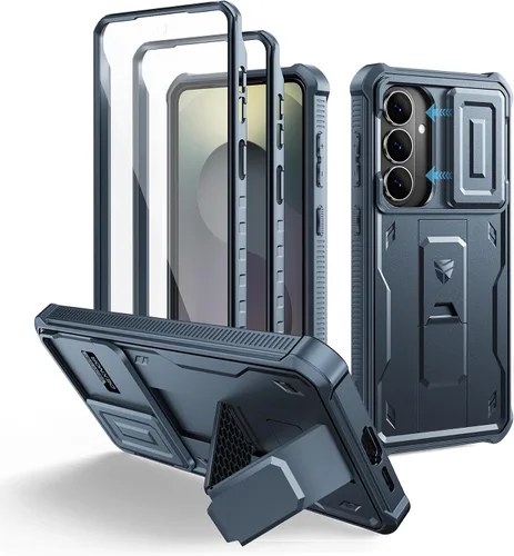 Vista 35 de Dexnor Funda para Samsung Galaxy S24 con Cubierta Deslizante Integrada para Cámara y Protector de Pantalla y Soporte, Funda Resistente a los Golpes