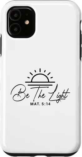 Vista 8 de Dichos cristianos y versos de la Biblia Mateo 5,14 Funda para iPhone 16