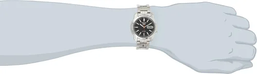 Vista 2 de Seiko Reloj automático de acero inoxidable SNKL83 para hombre, Tono-plateado, Automático de cuerda automática, reloj automático