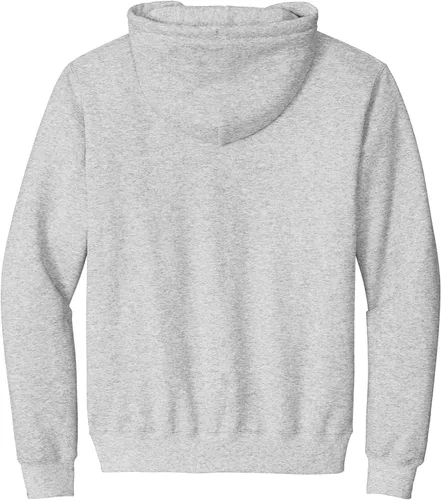 Vista 6 de Port & Company Sudadera con capucha de forro polar esencial alto con cremallera completa. PC90ZHT Ceniza