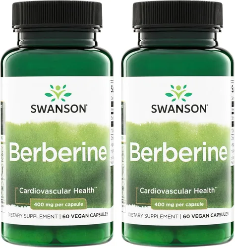 Vista 9 de Swanson Suplemento de berberina - 400 mg cada uno, 60 cápsulas - Berberina HCl con apoyo general para el bienestar