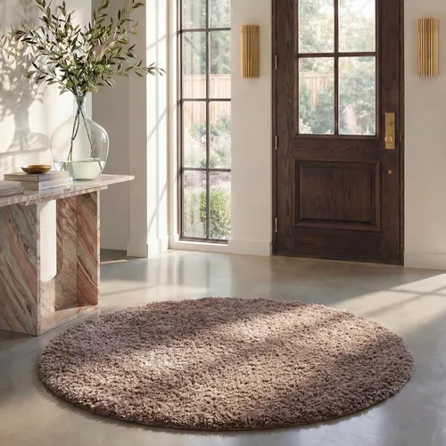 Vista 61 de SAFAVIEH Colección August Shag - Alfombra de área de 6 x 9 pies, color lila, diseño sólido, no desprende pelusa y de fácil cuidado, grosor de 1.2