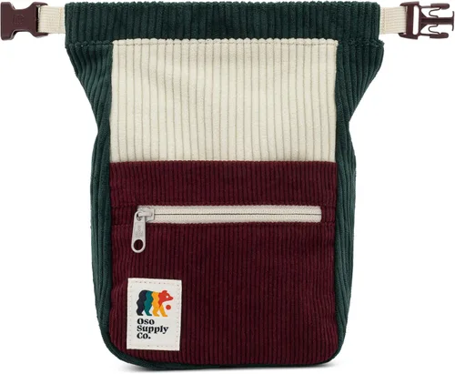 Vista 3 de Oso Supply Co - Cubo boulder de pana retro, bolsa de tiza independiente de gran tamaño para escalada en roca, cierre magnético enrollable, bucles