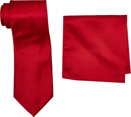 Vista 23 de Stacy Adams Conjunto de corbata sólida de satén para hombre