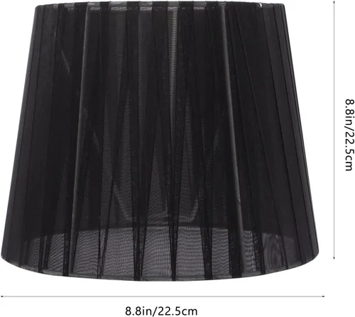 Vista 3 de OSALADI Pantalla de lámpara de tela simple con clip para lámpara de mesa y luz de pie