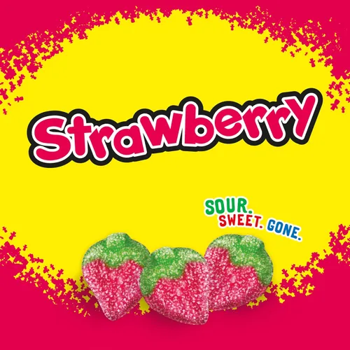 Vista 6 de SOUR PATCH KIDS Caramelos Suaves y Masticables de Fresa, Caramelos a Granel, 12 Bolsas de 8 oz