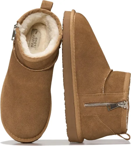 Vista 23 de Project Cloud 100% Cuero Genuino Botas Botas de Tobillo para Mujer Zapatos Castaño