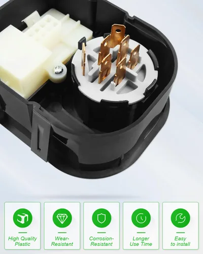 Vista 4 de Interruptor de encendido y módulo con llave para Cub Cadet/Delta/MTD/Toro/AYP/Craftsman/Husqvarna/John Deere/Murray, 725-04227 430-220 925-06119