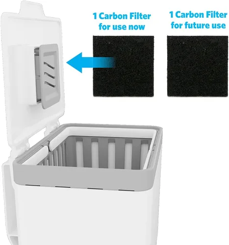 Vista 2 de GLAD Contenedor de abono para cocina, 1.5 galones, recipiente de plástico con cesta interior extraíble, soporte de almacenamiento de bolsas