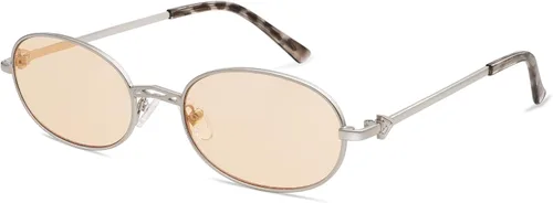 Vista 3 de Appassal Retro Oval Sunglasses For Women Men Small Rectangle Metal Frame Elegant Sunnies AP3662