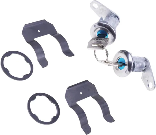 Vista 7 de JZGRDN Par de llaves de cilindro de cerradura de puerta 5070001 DL15504 para Ford E150 E250 E350