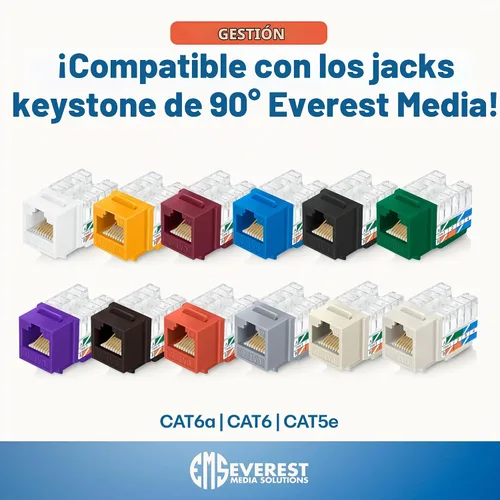 Vista 8 de Everest easyJACK - Herramienta Keystone de Terminación Rápida en Ángulo de 90° - Herramienta de Ponchado de Red que Ahorra Tiempo - Para Usar