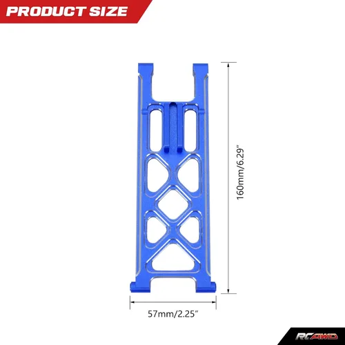 Vista 3 de RCAWD Barra de ruedas Truss para Losi 1/10 22S 2WD No Prep Drag Car Azul