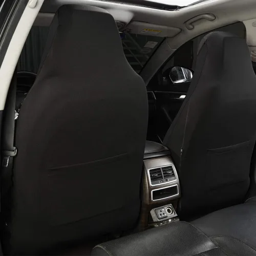 Vista 6 de Flying Banner Fundas de asiento de automóvil de fibra de carbono de calidad, tela de malla de aire, deportiva, respaldo bajo, respaldo alto