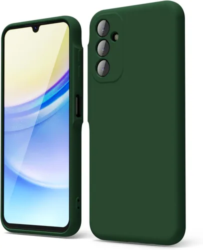 Vista 37 de oakxco Funda para teléfono Samsung Galaxy A12 con agarre de silicona líquida, linda delgada fina suave cubierta de gel de goma TPU lisa para mujeres