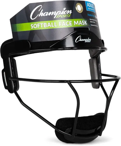 Vista 9 de Champion Sports Máscara facial de sóftbol de acero – Máscara de campo duradera para jóvenes y adultos, protección para jugar en interiores