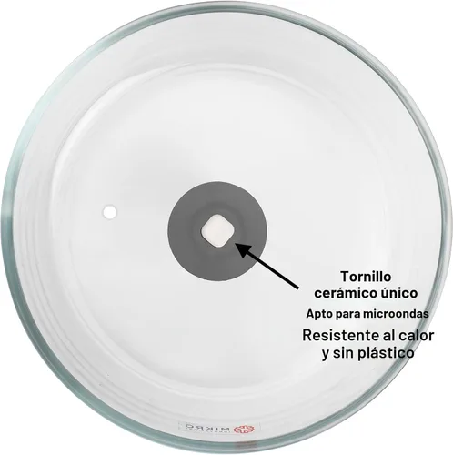 Vista 7 de Cubierta de vidrio para salpicaduras de microondas para plato de alimentos, resistente protector de salpicaduras de vidrio de borosilicato