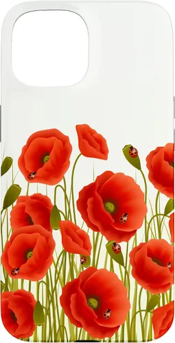 Vista 6 de iPhone 13 Rojo Amapolas Flores En Un Campo Caso