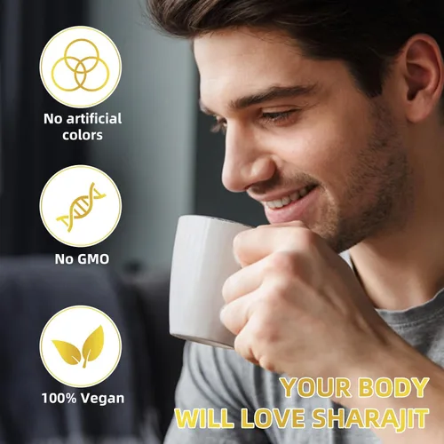 Vista 5 de Shilajit Resina 100% Himalaya Shilajit: apoya la energía, la inmunidad, antioxidante 1.06 oz Apto para veganos