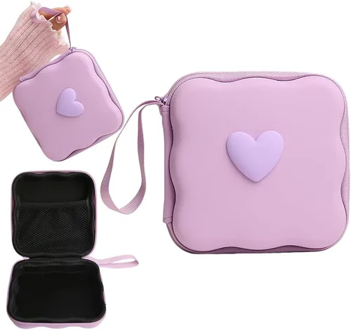 Vista 16 de Funda de almacenamiento para cargador, diseño de ondas, protector de cargador de viaje, organizador de cables para auriculares, caja