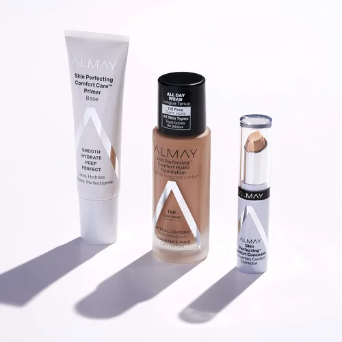 Vista 5 de Almay Corrector de Comodidad que Perfecciona la Piel, Maquillaje Facial, Cobertura Completa, Acabado de Aspecto Natural, Libre de Crueldad, Medio
