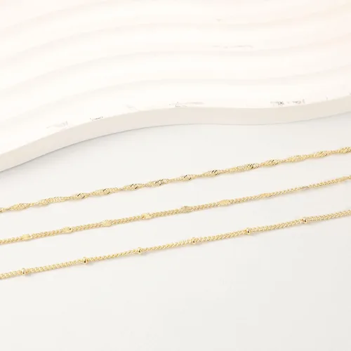 Vista 7 de CAROVO Pulseras de oro para mujer, pulseras chapadas en oro de 14 quilates para mujer, conjuntos de pulseras delicadas de espiga con clip de papel