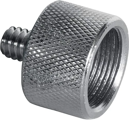 Vista 2 de OnStage On-Stage MA-125 Adaptador de tornillo de micrófono macho de 1/4 pulgadas a hembra de 5/8 pulgadas