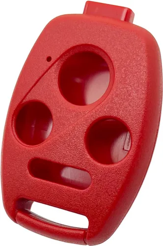 Vista 3 de Funda de repuesto para llavero de Honda Accord 2003-2015 Civic 2005-2013 CR-V Pilot Ridgeline CR-Z Fit Odyssey Remote Key Fob Shell (negro + rojo)