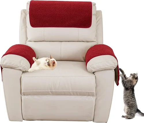 Vista 11 de Funda para reposabrazos de sofá, funda para reposabrazos de silla reclinable, funda de terciopelo de cordero, antideslizante, protector de muebles