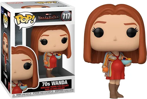 Vista 2 de Funko Wanda 70's Pop #717 Pop TV: Figura de vinilo Wanda Vision (con protector EcoTek para proteger la caja de exhibición)