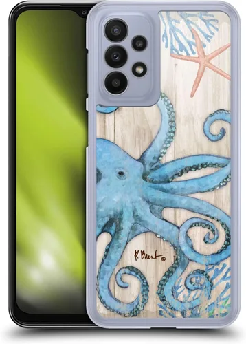 Vista 9 de Head Case Designs Funda rígida con licencia oficial de Paul Brent Agate Mermaid Coastal compatible con Samsung Galaxy A23/5G (2022)