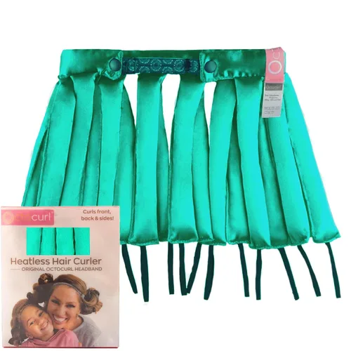 Vista 11 de Octocurl Diadema sin calor, rizadores de pelo para dormir, rizadores sin calor para cabello largo (algodón, rosa)