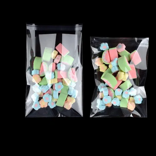 Vista 5 de Bolsas de celofán autosellantes de 6 x 8 pulgadas, 100 unidades, bolsa transparente resellable para galletas, dulces, panadería, recuerdos
