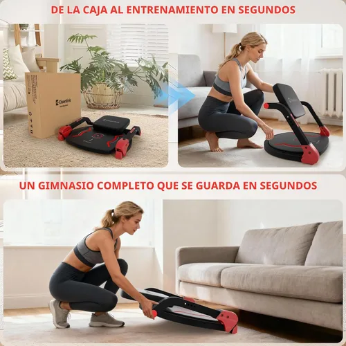 Vista 8 de Eisenlink - Máquina para hacer abdominales ABMAX-Gen3, equipo de ejercicio abdominal con respaldo plano. Máquina multifuncional para entrenamiento