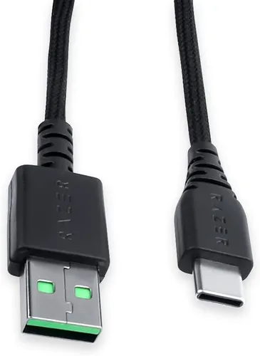 Vista 4 de Cable de carga de datos USB C a USB compatible con Razer Viper V2 ProDeathAdder V3 ProBasilisk V3 Pro Adaptador de mouse inalámbrico