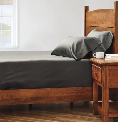 Vista 3 de Cuddledown Heritage - Juego de fundas de almohada 100% algodón, calidad premium, tejido de satén ultrasuave Transpirable Estándar/Queen