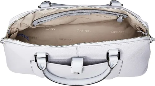 Vista 8 de Calvin Klein Blanche Pebble - Bolso de cuero para cúpula