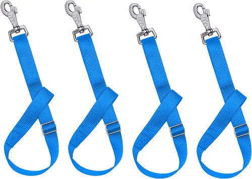Vista 7 de Rosemarie Perchas de correa de cubo para caballo, proveedores de caballos, correas de nailon ajustables de hasta 700 libras para redes de heno