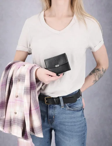 Vista 4 de Timberland Billetera de cuero RFID pequeño indexador Snap Billfold para mujer