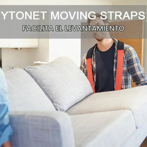 Vista 9 de Ytonet Correas móviles, correas de elevación para muebles de movimiento, sistema de elevación y movimiento de hombros para 2 personas