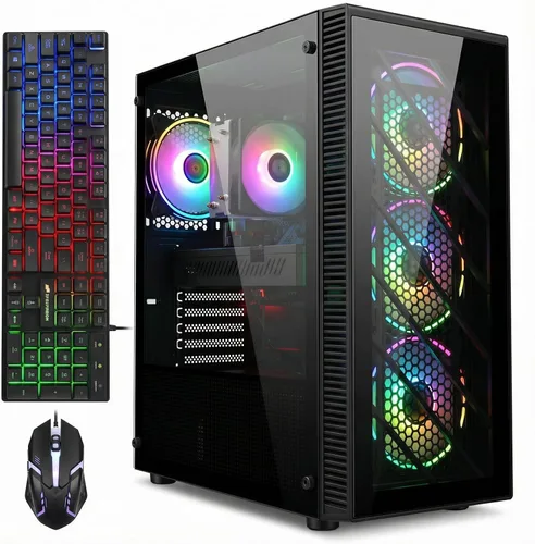 Vista 6 de Escritorio para PC para juegos STGAubron, R5 5500, RTX 2060S 8G, 16G DDR4