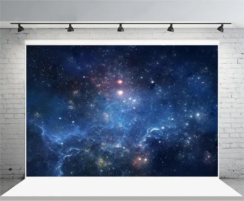 Vista 4 de AOFOTO Telón de fondo de nebulosa fantástica de 5 x 3 pies, cielo estrellado aeroespacial, fotografía, universo, galaxia, cosmos, espacio exterior