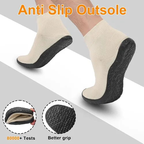 Vista 4 de SKASO Calcetines minimalistas para mujeres y hombres con suela multiusos y ultra portátil y antideslizante