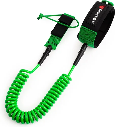 Vista 7 de Abahub Bobina SUP Correa,Correas de tablero de paleta en espiral de 10 pies negro (Black Lite)