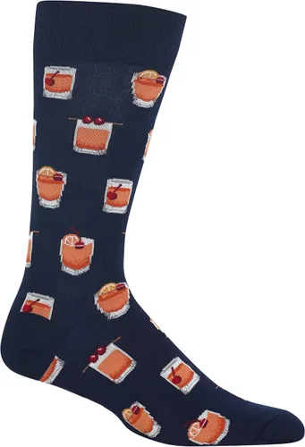 Vista 9 de Hot Sox Men's Fun Cocktail Drinks Crew Socks - 1 Pair Pack - Happy Hour Cool & Funny Novelty Gifts Cerveza (negro)