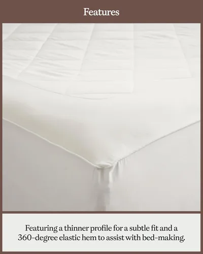 Vista 3 de Cozy Earth Protector de colchón de tamaño individual – 100% viscosa de bambú – Funda de colchón refrescante ligera que regula la temperatura