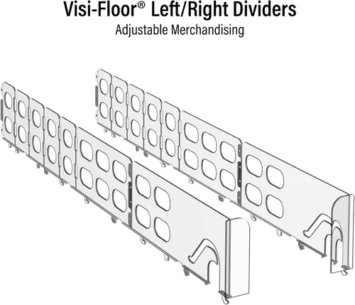 Vista 8 de Visi-Floor - Kit de sistema ajustable – Bóvedas frías y organizador de almacenamiento comercial para supermercados, tiendas de conveniencia