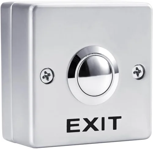 Vista 8 de Presione el botón de salida para el sistema de control de acceso de la puerta Material del ABS NO/COM Salida cuadrada forma clásica 10pcs